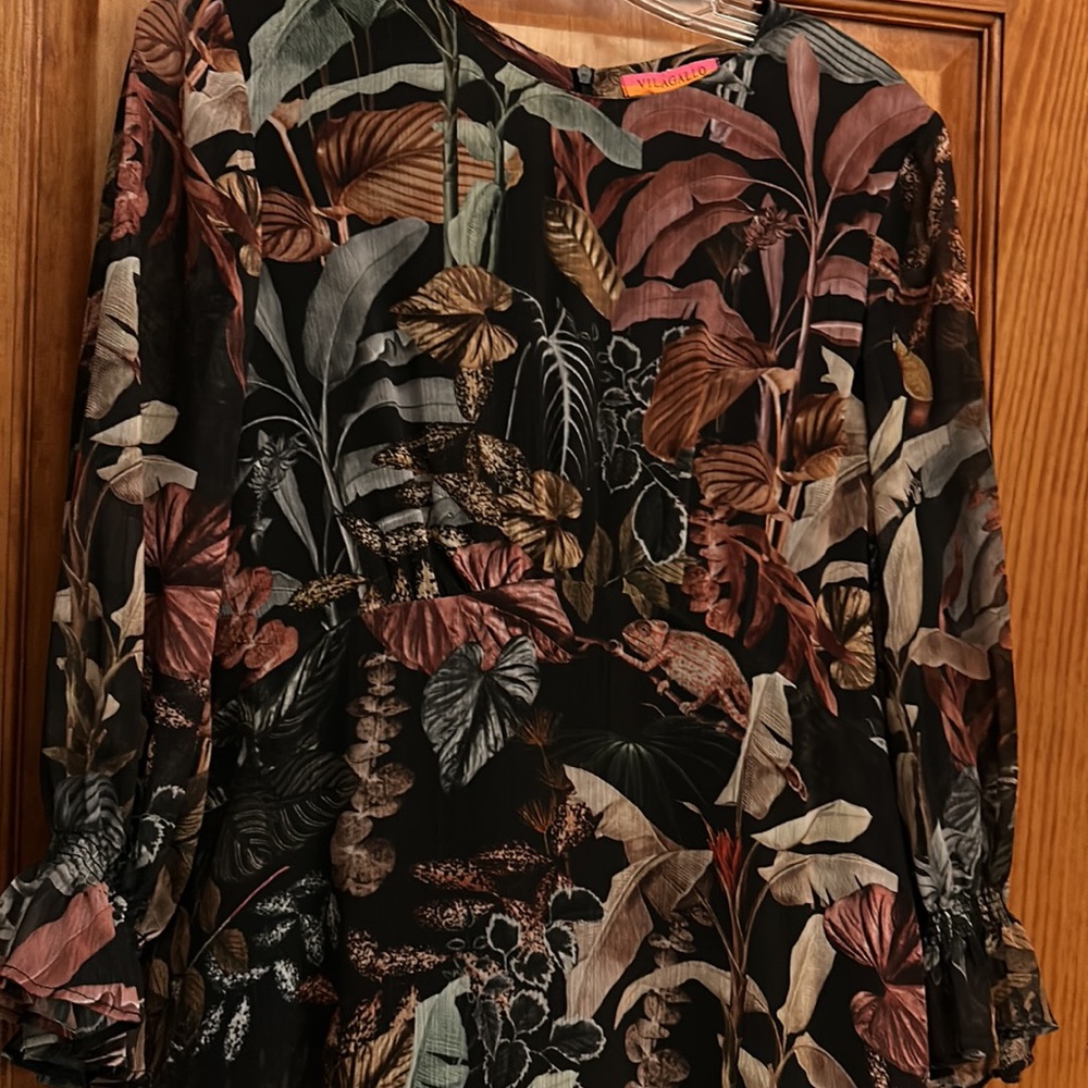 COPY - Vilagallo long dress silk with silk lining - Picture 2 of 7